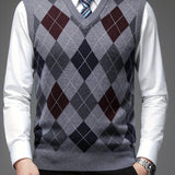 Pull sans manches à col en v | Tenue de bureau