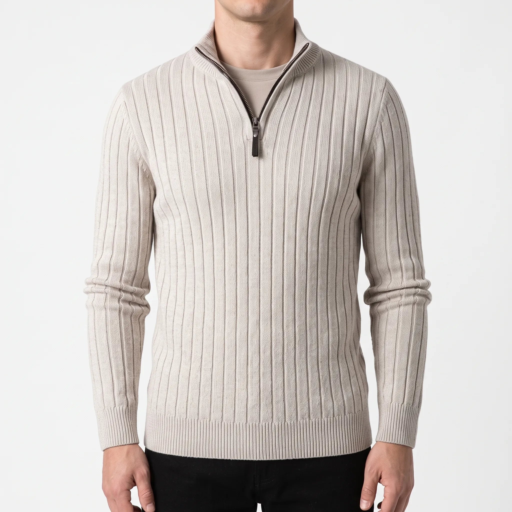 Pull texturé à demi-zip | Sorties décontractées