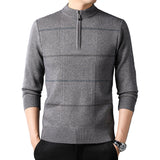 Pull zippé homme à rayures | Sorties décontractées