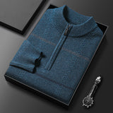 Pull zippé homme à rayures | Sorties décontractées