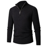 Pull zippé homme en maille côtelée | Tenues de bureau