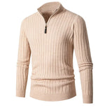 Pull zippé homme en maille côtelée | Tenues de bureau