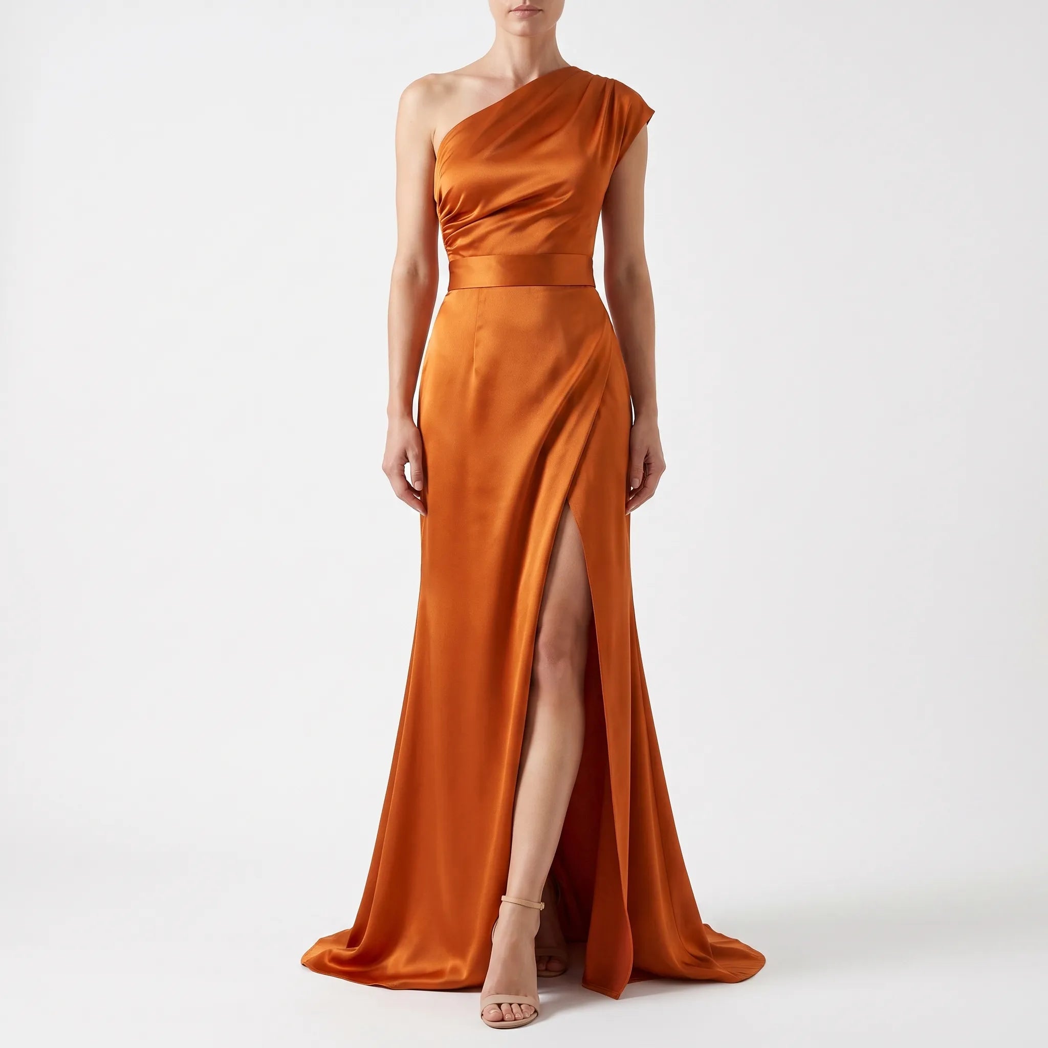 Robe de soirée asymétrique avec fente | Événements formels