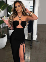 Robe de soirée longue froncée | Sorties en soirée