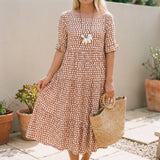 Robe femme | Robe fleurie à col en V