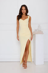 Robe longue femme ajustée à fente | Événements festifs