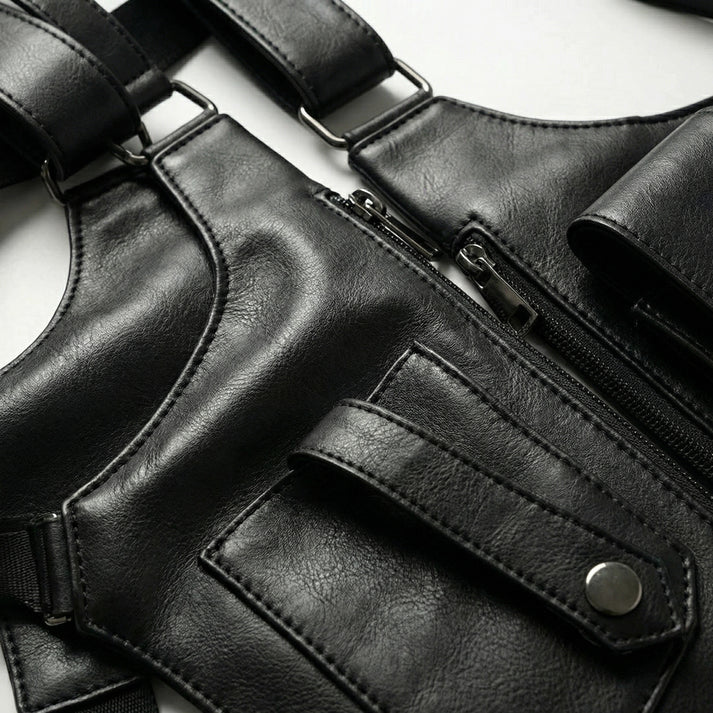 Sac bandoulière | Sacoche de poitrine réglable multipoche