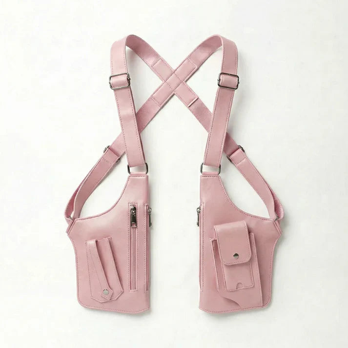 Sac bandoulière | Sacoche de poitrine réglable multipoche