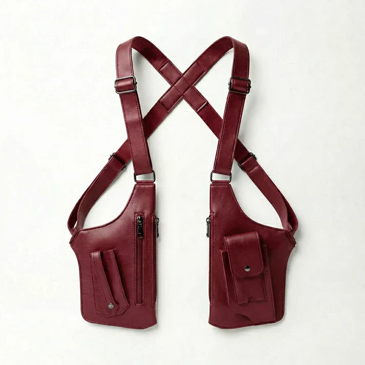 Sac bandoulière | Sacoche de poitrine réglable multipoche