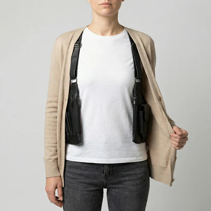Sac bandoulière | Sacoche de poitrine réglable multipoche