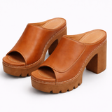 Sandales femme | Sandales à plateforme et talon carré