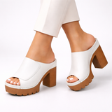 Sandales femme | Sandales à plateforme et talon carré