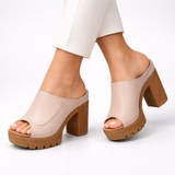 Sandales femme | Sandales à plateforme et talon carré