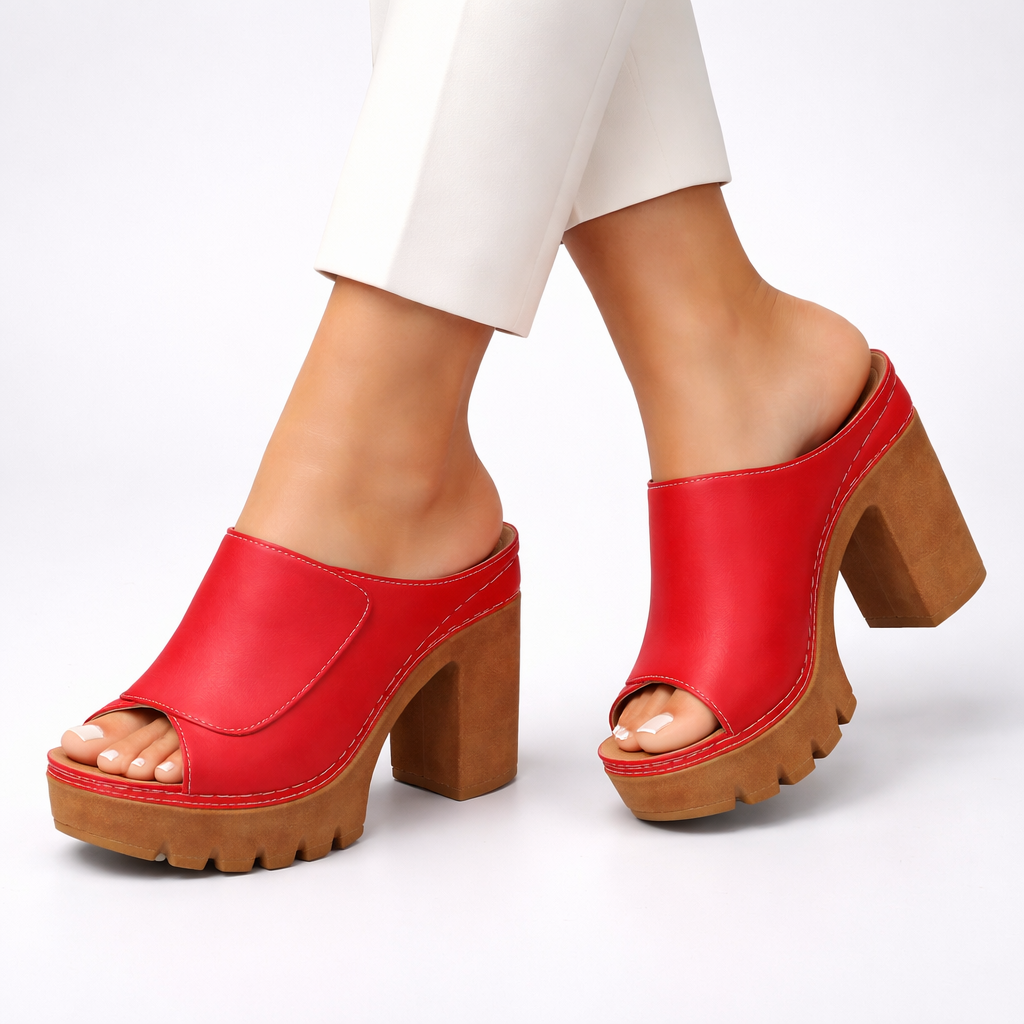 Sandales femme | Sandales à plateforme et talon carré