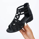 Sandales femme | Sandales compensées avec détails en strass