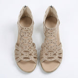 Sandales femme | Sandales compensées avec détails en strass