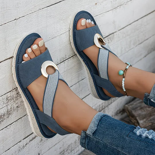Sandales femme chic à enfiler | Promenades estivales