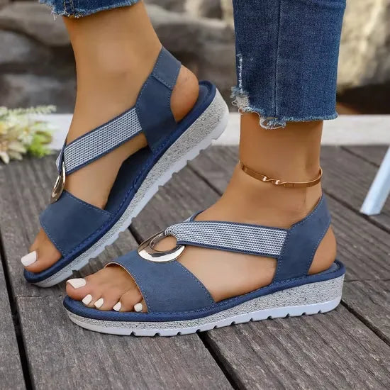 Sandales femme chic à enfiler | Promenades estivales