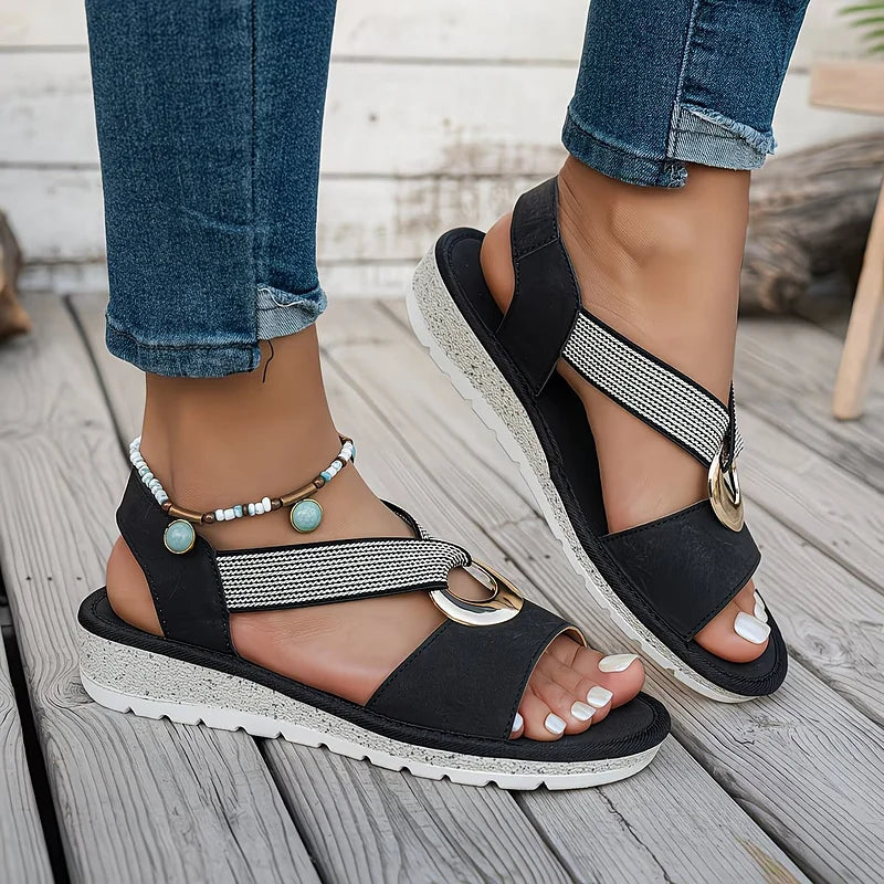 Sandales femme chic à enfiler | Promenades estivales