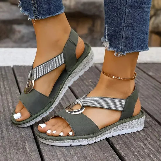 Sandales femme chic à enfiler | Promenades estivales