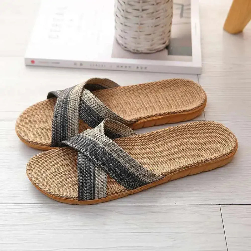 Sandales ouvertes à brides croisées | Détente à domicile