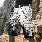 Short cargo homme | Short cargo à imprimé graphique