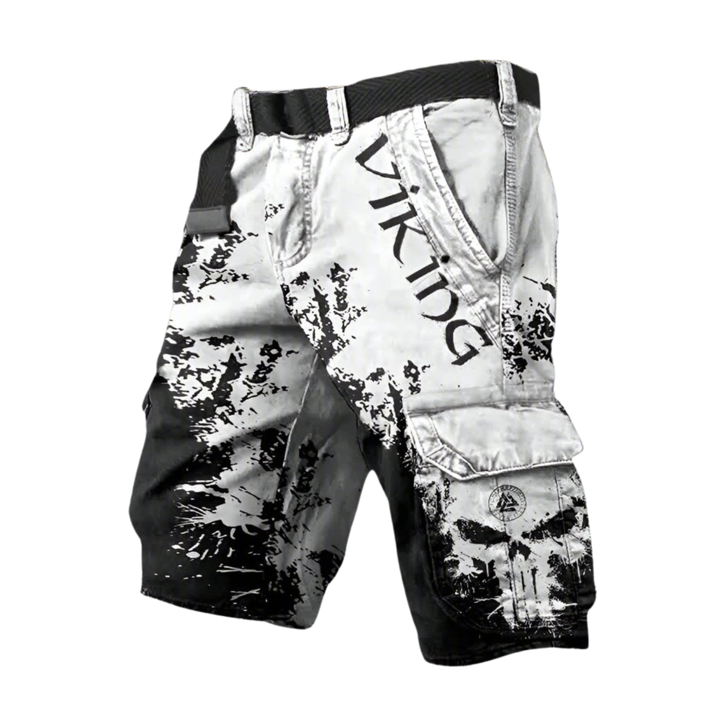 Short cargo homme | Short cargo à imprimé graphique