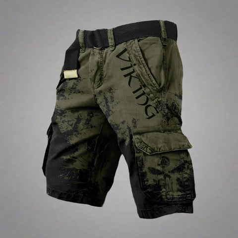 Short cargo homme | Short cargo à imprimé graphique