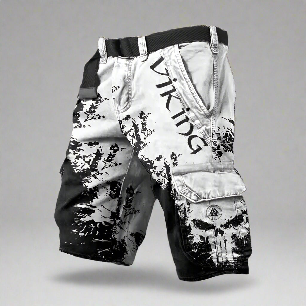 Short cargo homme | Short cargo à imprimé graphique