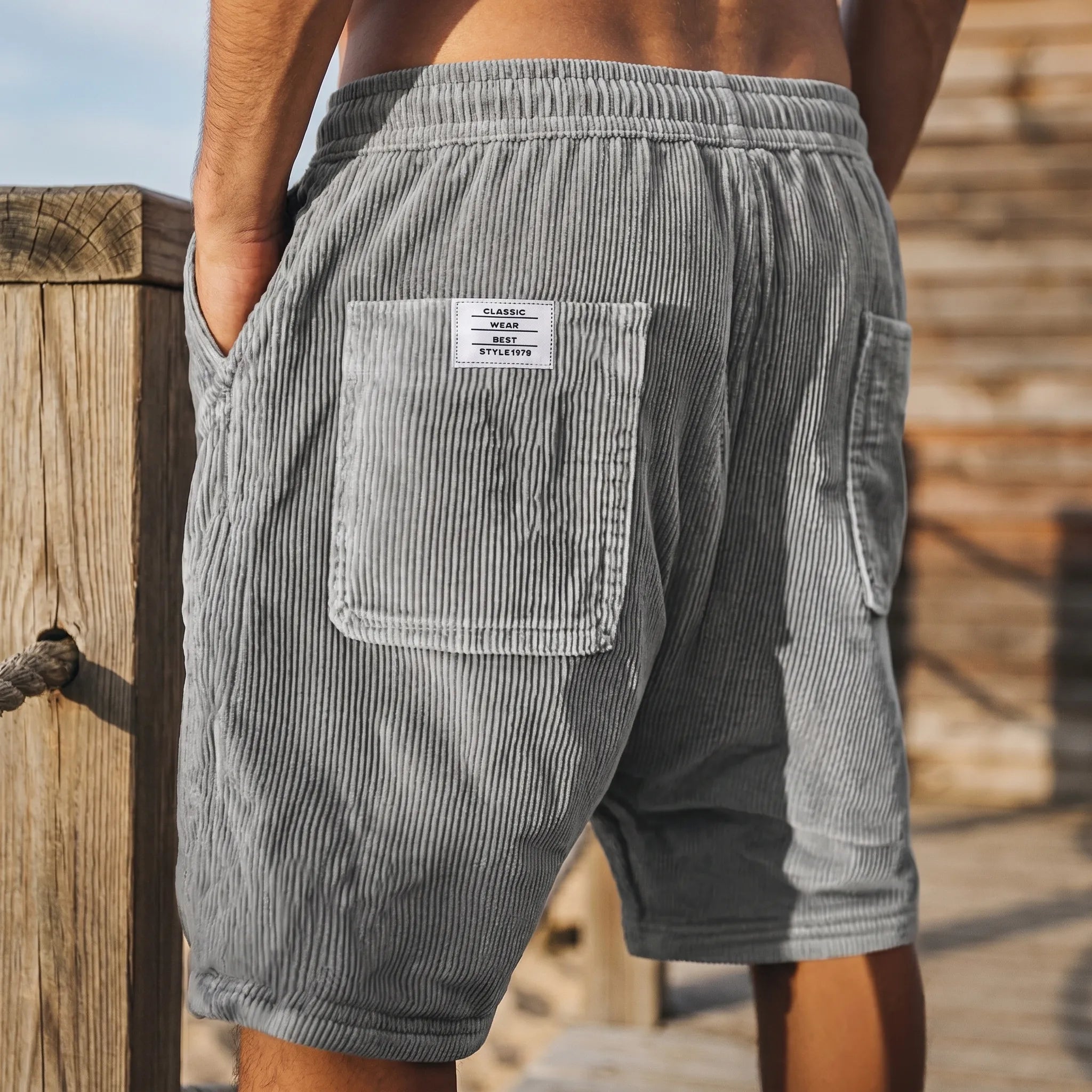 Short décontracté à taille élastique | Promenades estivales