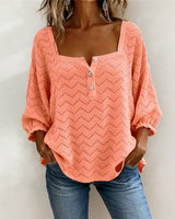 Top femme | Top en broderie à encolure carrée