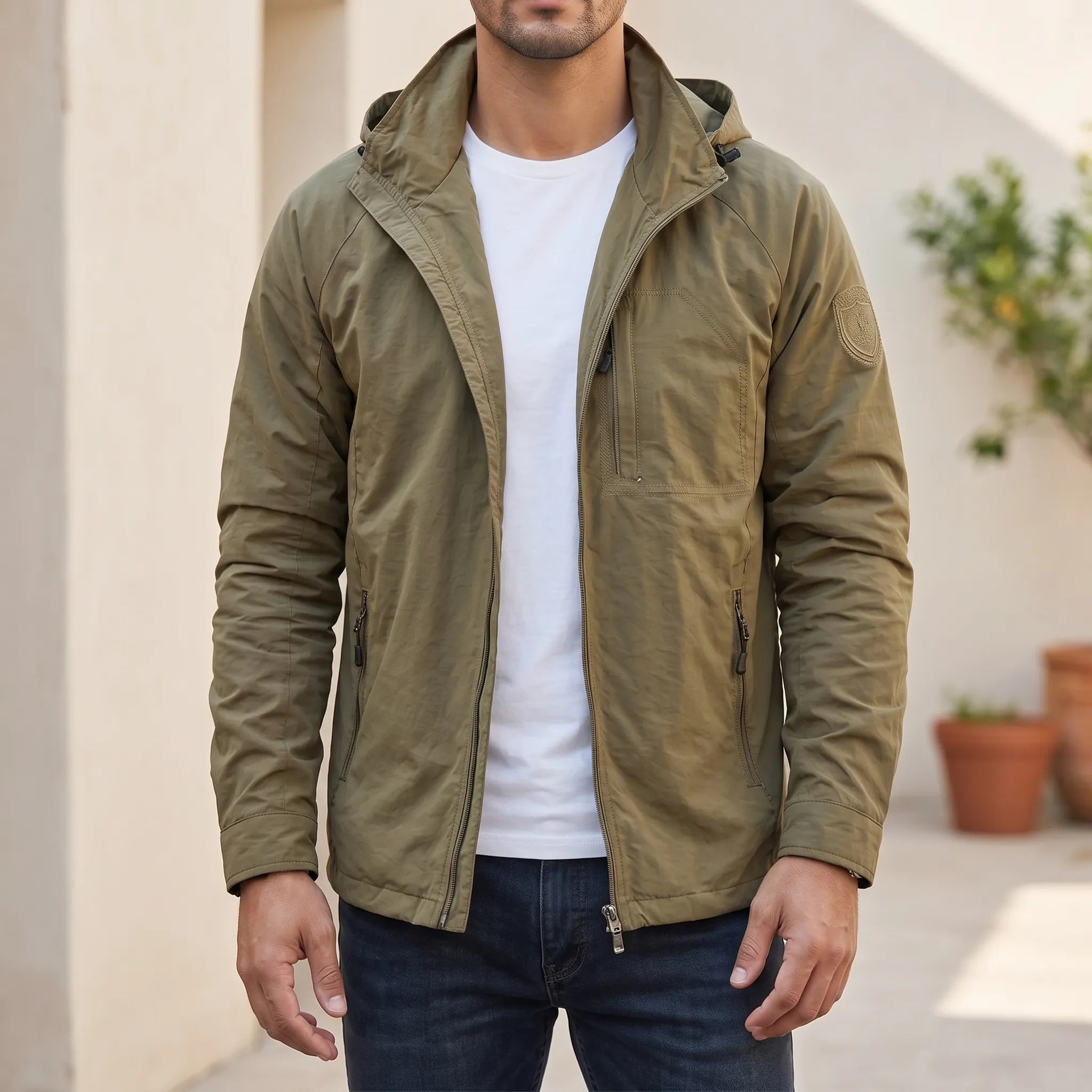 Veste décontractée avec capuche ajustable | Sorties quotidiennes